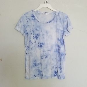 Blue tie dye tee